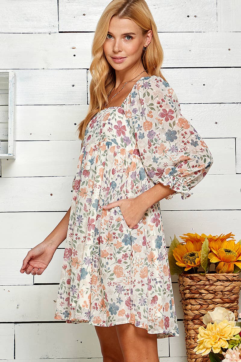 Floral Babydoll Dress