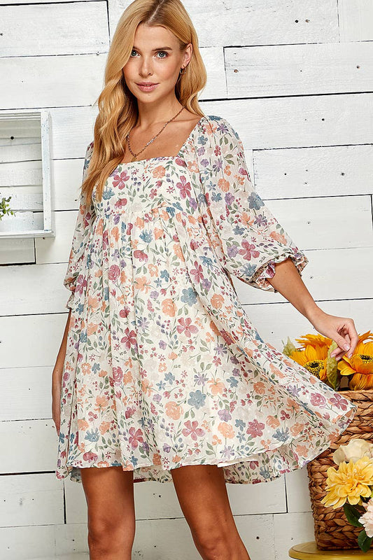 Floral Babydoll Dress