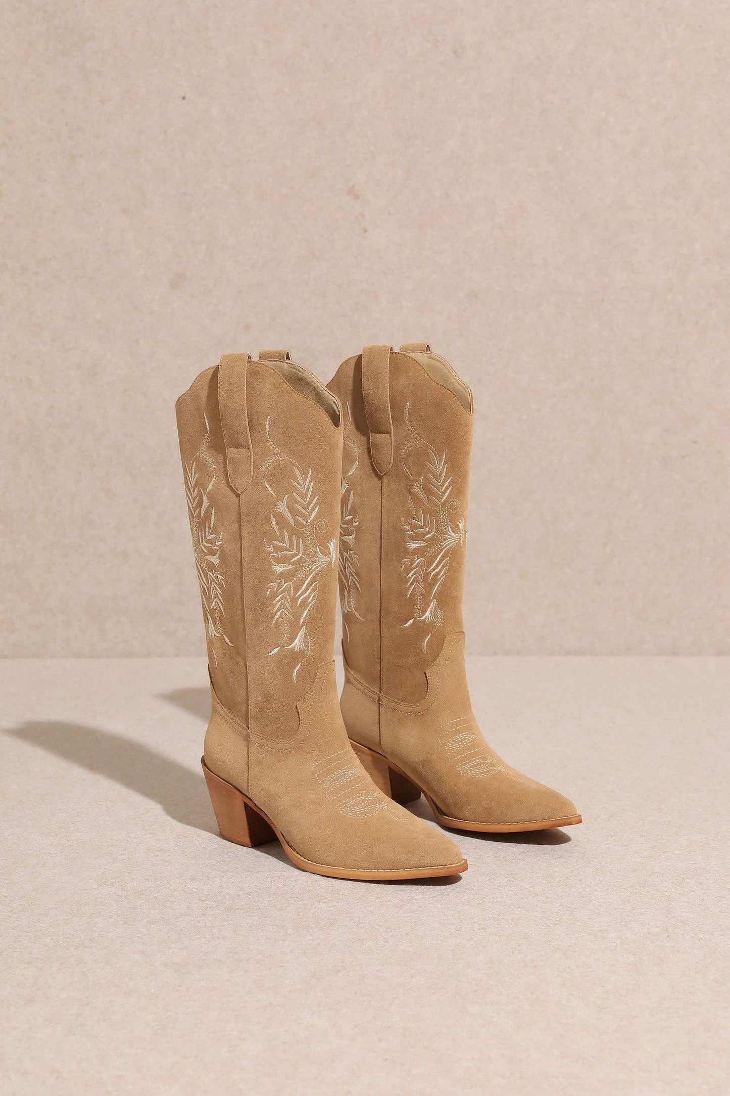 Flora Embroidered Tall Boots