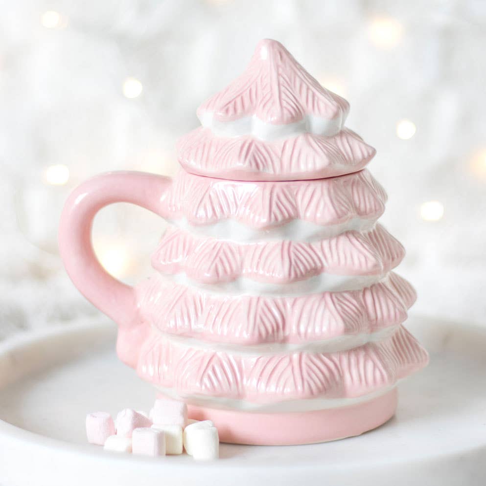 Christmas Tree Mug - Pink