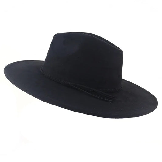 Nomad Suede Wide Brim Hat - Black