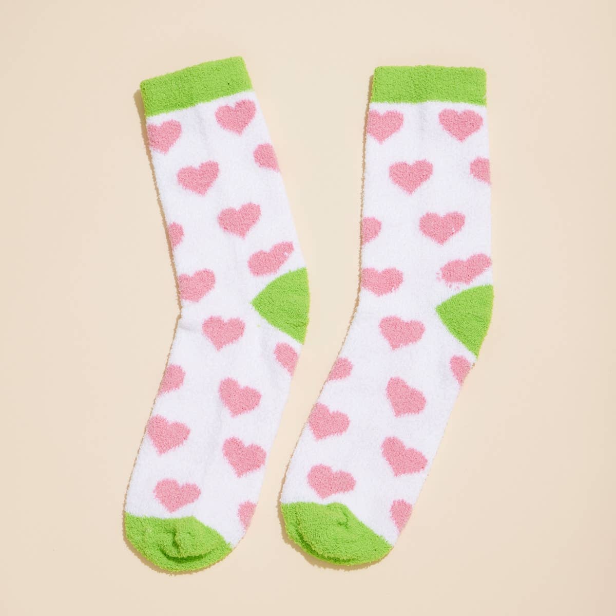 Fuzzy Christmas Heart Socks Stocking Stuffers Holiday Gift