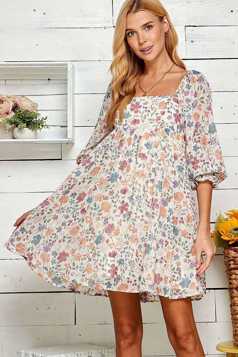 Floral Babydoll Dress