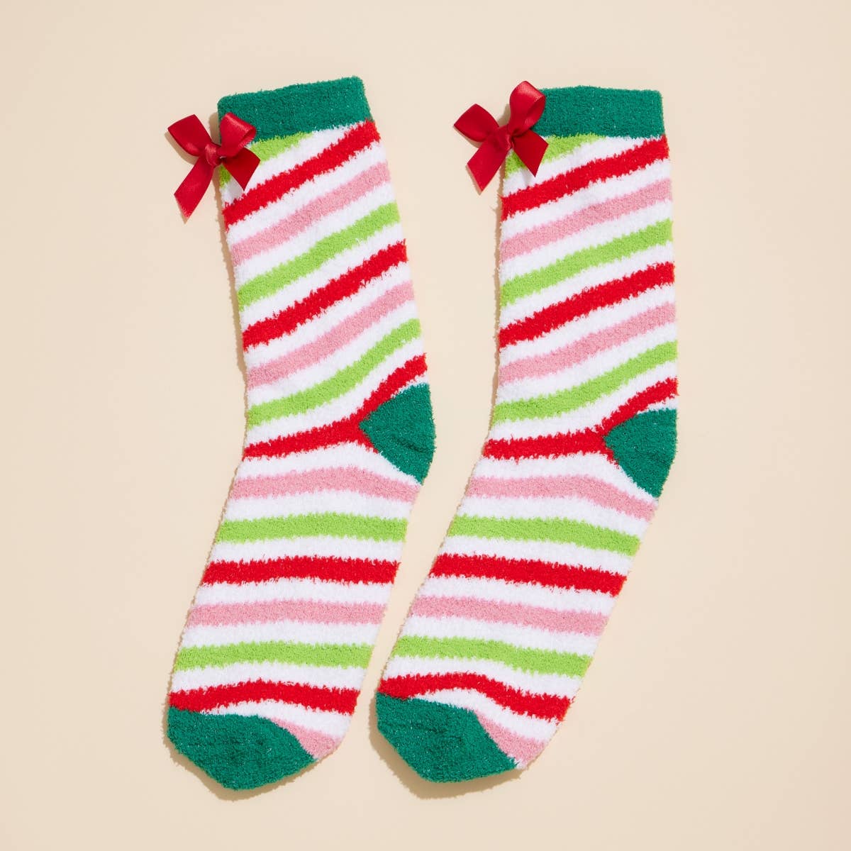 Fuzzy Christmas Grinch Socks Gift Set