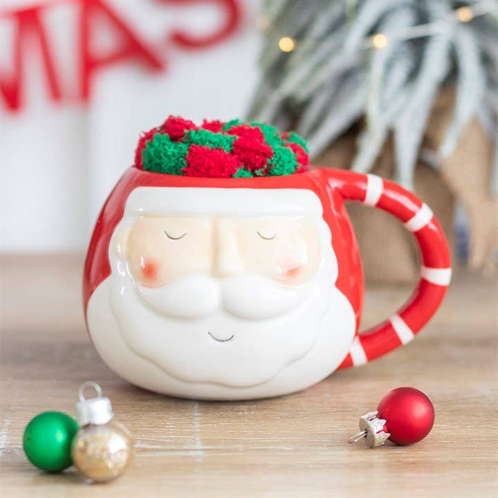 Christmas Santa Mug and Socks Gift Set