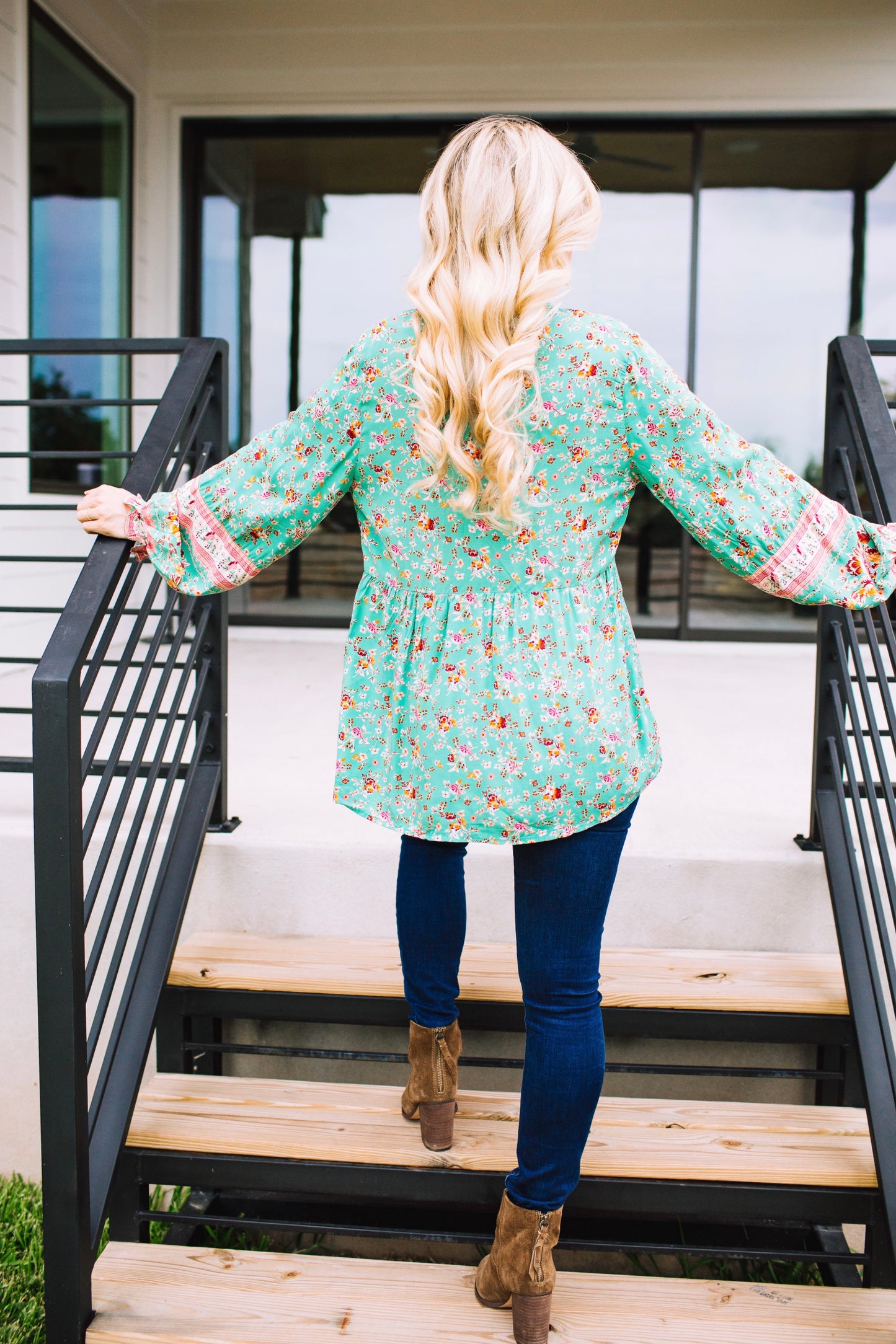 Summer Romance Floral Ruffle Top